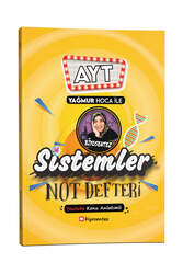 Yağmur Hoca İle AYT Biyosentez Sistemler Not Defteri Tamamı El Yazılı - 