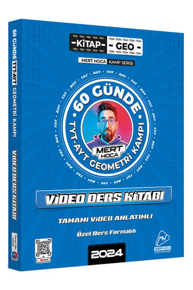 Mert Hoca Yayınları 2024 60 Günde Geometri TYT-AYT Geometri Kampı Video Ders Kitabı - 1