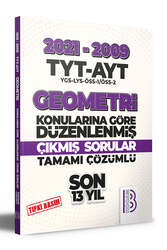 Benim Hocam Yayıncılık - Benim Hocam Yayınları 2009-2021 TYT - AYT Geometri Son 13 Yıl Tıpkı Basım Konularına Göre Düzenlenmiş Tamamı Çözümlü Çıkmış Sorular 
