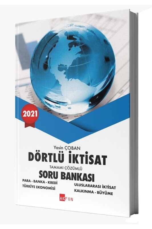 Akfon Yayınları 2021 Dörtlü İktisat Tamamı Çözümlü Soru Bankası