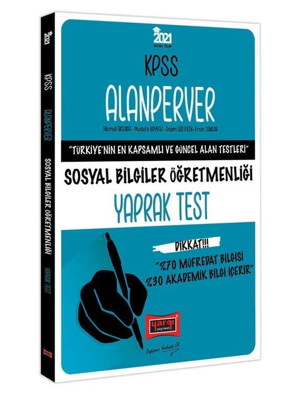 Yargı Yayınları 2021 KPSS ÖABT Sosyal Bilgiler Öğretmenliği ALANPERVER Yaprak Test