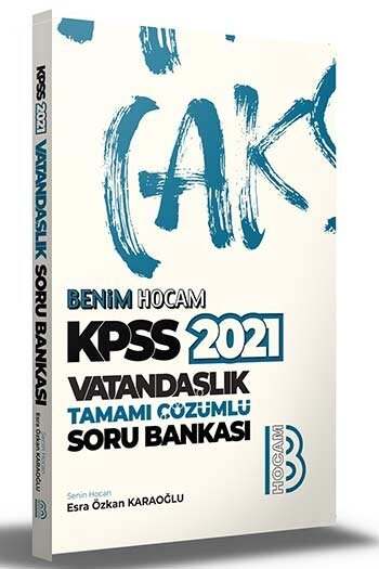 Benim Hocam Yayınları 2021 KPSS Vatandaşlık Tamamı Çözümlü Soru Bankası 
