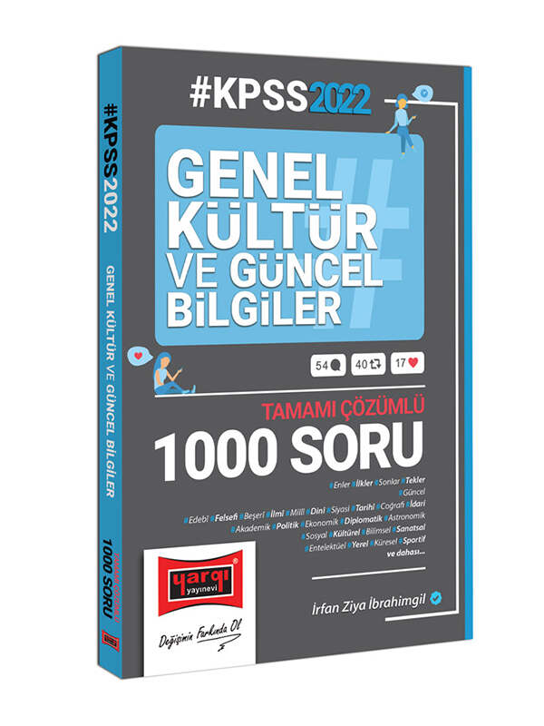Yargı Yayınları 2022 KPSS Genel Kültür ve Güncel Bilgiler Tamamı Çözümlü Soru Bankası