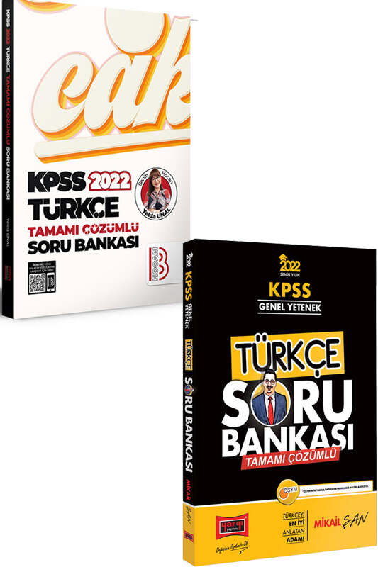 Yargı Yayınları Benim Hocam Yayınları 2022 KPSS Genel Yetenek Tamamı Çözümlü Türkçe Soru Bankası Seti