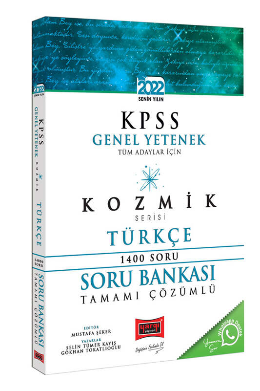 Yargı Yayınları 2022 KPSS Tüm Adaylar İçin Genel Yetenek Kozmik Serisi Tamamı Çözümlü Türkçe Soru Bankası 