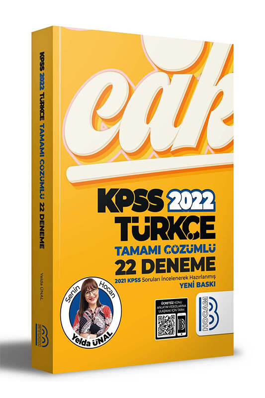 Benim Hocam Yayınları 2022 KPSS Türkçe Tamamı Çözümlü 22 Deneme