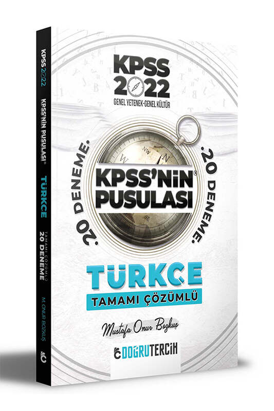 Doğru Tercih Yayınları 2022 KPSS'NİN Pusulası Türkçe Tamamı Çözümlü 20 Deneme