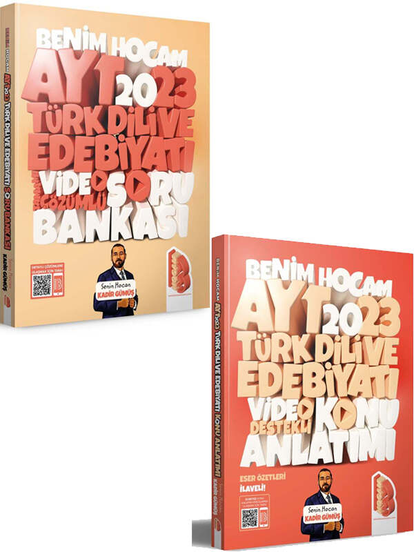 Benim Hocam Yayınları 2023 AYT Türk Dili ve Edebiyatı Video Destekli Konu Anlatımı ve Soru Bankası Seti