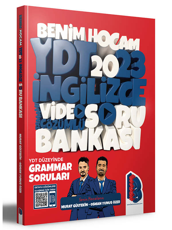 Benim Hocam Yayınları 2023 YDT İngilizce Tamamı Video Çözümlü Soru Bankası