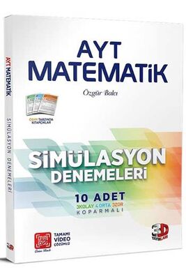 ​3D Yayınları AYT Matematik Simülasyon 10’lu Denemeleri - 1