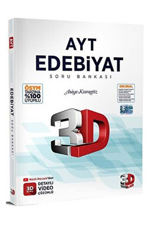 3D Yayınları 2023 AYT Edebiyat Soru Bankası