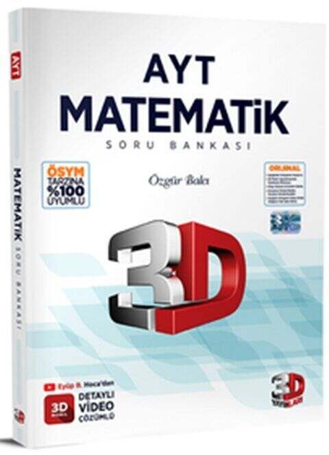 3D Yayınları 2023 AYT Matematik Soru Bankası