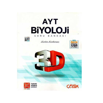3D Yayınları AYT Biyoloji 3D Soru Bankası - 1