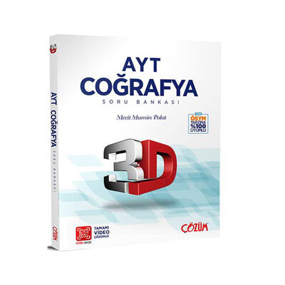 3D Yayınları AYT Coğrafya 3D Soru Bankası - 1