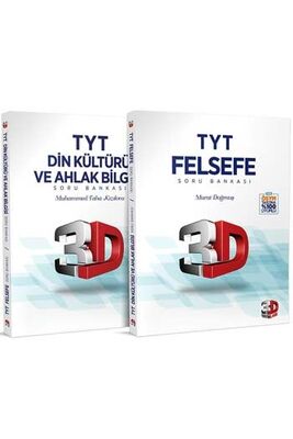 ​3D Yayınları TYT Felsefe ve Din Kültürü ve Ahlak Bilgisi Soru Bankası - 1