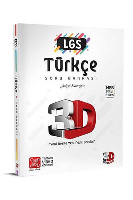 3D Yayınları LGS Türkçe Soru Bankası Tamamı Video Çözümlü - 1