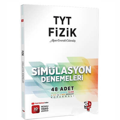 3D Yayınları TYT Fizik Video Çözümlü Simülasyon Denemeleri - 1