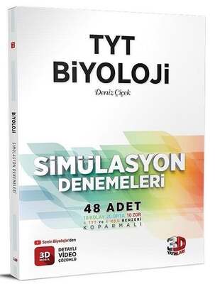 3D Yayınları TYT Biyoloji Simülasyon 48 Deneme - 1