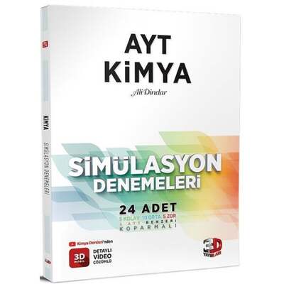 3D Yayınları AYT Kimya Simülasyon 24 Deneme - 1