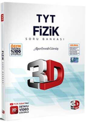 3D Yayınları 2023 TYT Fizik Soru Bankası - 1