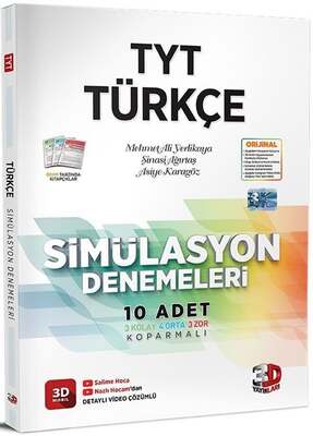 3D Yayınları TYT Türkçe Simülasyon Denemeleri - 1
