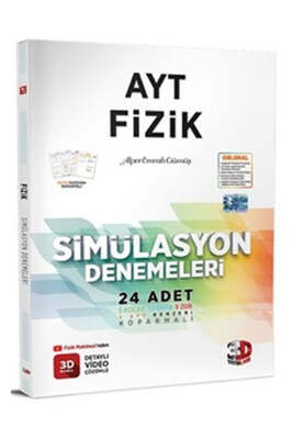 3D Yayınları 2023 AYT Fizik Simülasyon 24 Deneme - 1