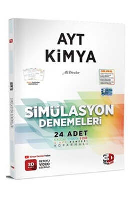 3D Yayınları 2023 AYT Kimya Simülasyon 24 Deneme - 1