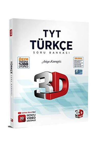 3D Yayınları TYT Türkçe Soru Bankası - 1