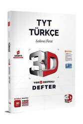 3D Yayınları 2024 TYT Türkçe Video Destekli Defter - 3D Yayınları