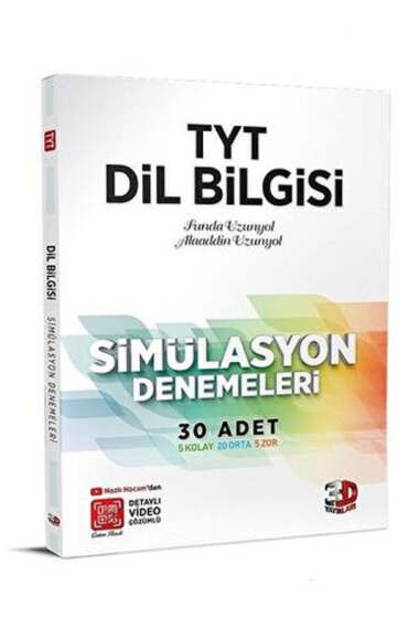 3D Yayınları 2024 TYT Dil Bilgisi Simülasyon Denemeleri - 1