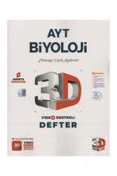 3D Yayınları 2025 AYT Biyoloji Video Destekli Defter - 3D Yayınları