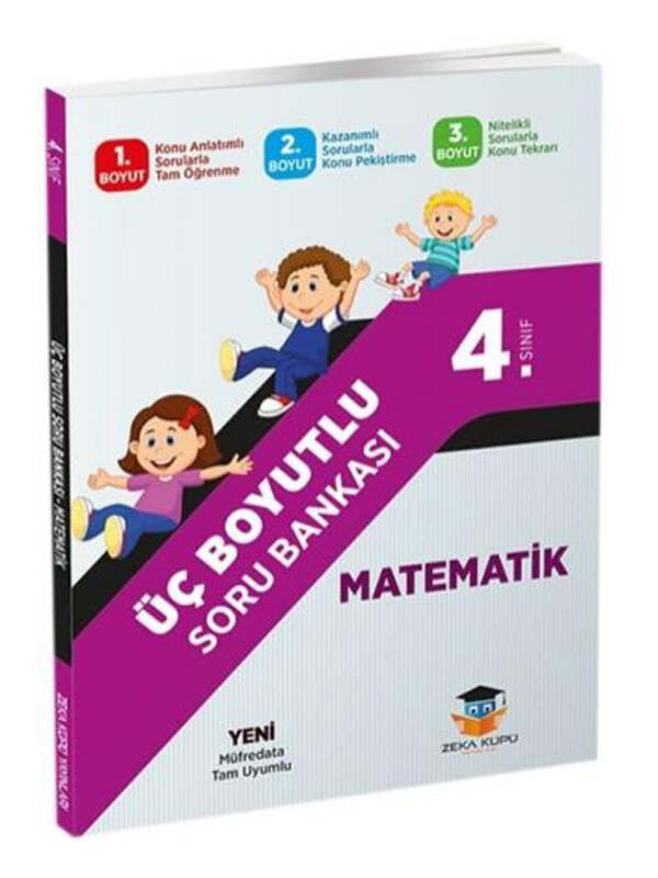 Zeka Küpü Yayınları 4. Sınıf Üç Boyutlu Matematik Soru Bankası