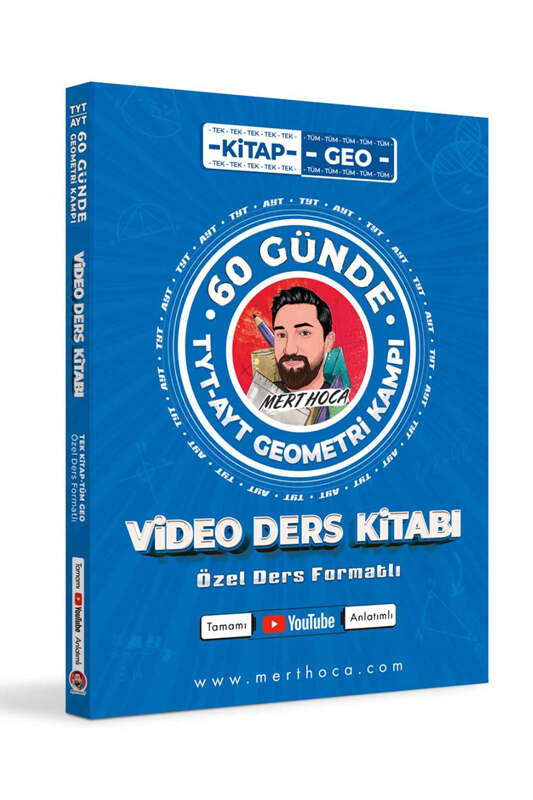 Mert Hoca Yayınları 60 Günde TYT-AYT Geometri Kampı Video Ders Kitabı 