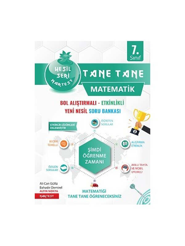 Nartest Yayınları 7. Sınıf Yeşil Tane Tane Matematik Soru Bankası