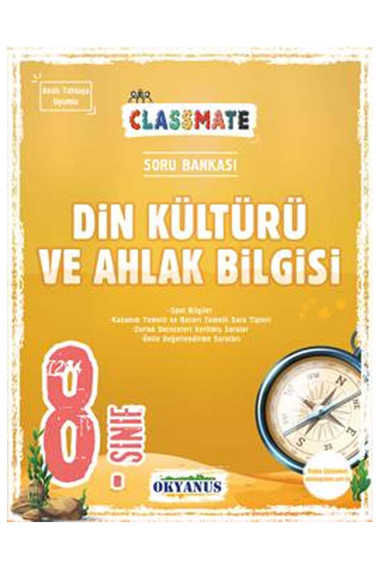 Okyanus Yayınları 8. Sınıf Classmate Din Kültürü Ve Ahlak Bilgisi Soru Bankası 