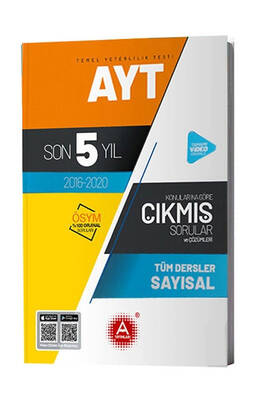 A Yayınları AYT Tüm Dersler Sayısal Son 5 Yıl Konularına Göre Tamamı Çözümlü Çıkmış Sorular - 1