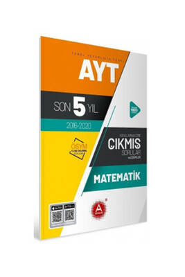 A Yayınları AYT Matematik Son 5 Yıl Konularına Göre Tamamı Çözümlü Çıkmış Sorular - 1