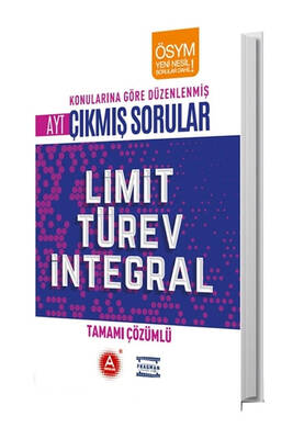 A Yayınları AYT Limit Türev İntegral Tamamı Çözümlü Konularına Göre Çıkmış Sorular - 1