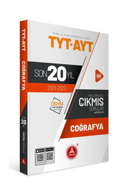 A Yayınları TYT AYT Coğrafya Son 20 Yıl Konu Konu Tamamı Çözümlü Çıkmış Sorular - 1