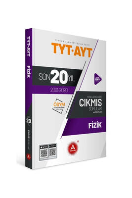 A Yayınları TYT AYT Fizik Son 20 Yıl Konu Konu Tamamı Çözümlü Çıkmış Sorular - 1