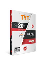 A Yayınları TYT Türkçe Son 20 Yıl Konularına Göre Tamamı Çözümlü Çıkmış Sorular - A Yayınları