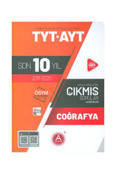 A Yayınları - A Yayınları TYT AYT Coğrafya Son 10 Yıl Konularına Göre Tamamı Çözümlü Çıkmış Sorular