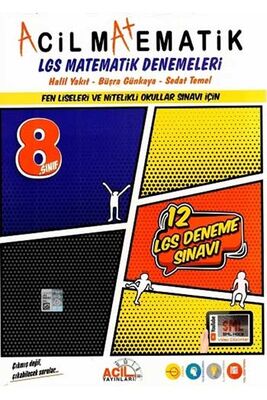 Acil Yayınları 8. Sınıf LGS Acil Matematik 12'li Denemeleri - 1