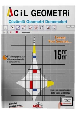 Acil Yayınları TYT AYT Acil Geometri 15 Çözümlü Deneme - 1