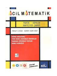 Acil Yayınları - Acil Yayınları Mantık Kümeler Kartezyen Çarpım Konu Anlatımlı Soru Fasikülü