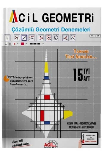 Acil Yayınları TYT AYT Acil Geometri 15 Çözümlü Deneme