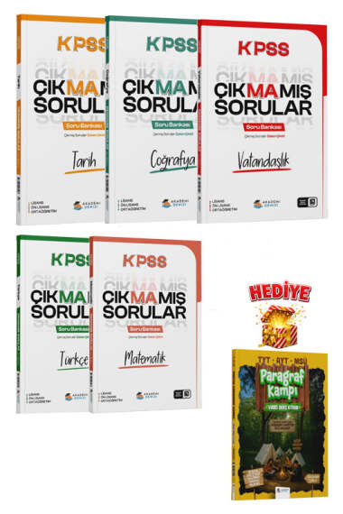 Akademi Denizi KPSS Çıkmamış Sorular Soru Bankası Seti - 1