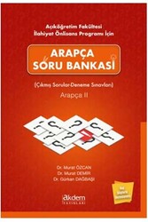 Akdem Yayınları - ​Akdem Yayınları Arapça Soru Bankası – Çıkmış Sorular – Deneme Sınavları Arapça 2