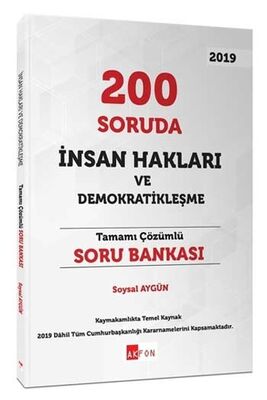 Akfon Yayınları 200 Soruda İnsan Hakları ve Demokratikleşme Tamamı Çözümlü Soru Bankası - 1