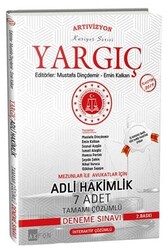 Akfon Yayınları - Akfon Yayınları Yargıç Adli Hakimlik Tamamı Çözümlü 7 Deneme Sınavı